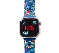 Disney Stitch Kids LED Digital Watch - Cute Cartoon Silicone Wrist Watch with Bright LED Display, Adjustable Soft Strap, Lightweight Electronic Watch for Boys & Girls