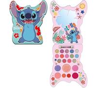 Disney Stitch Kids Make-Up Palette - Complete Cosmetic Kit with Eye Shadow, Blusher, Lip Gloss, Mirror & Brush| Safe, Non-Toxic Beauty Gift Set for Girls