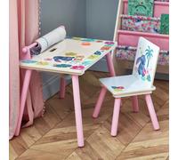 Disney Stitch Kids Play Desk and chair - Pink on white
