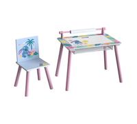 Disney Stitch Kids Play Desk and chair - Pink on white