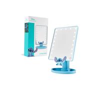 Disney Stitch LED Table Mirror with Trinket Tray, Bedroom Travel - Stitch Gifts (Blue)