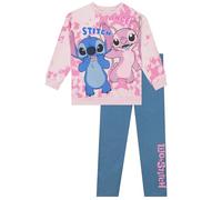 Disney Stitch Leggings And Sweatshirt 2 Piece | Stitch Outfits For Girls | Clothes For Girls |Pink 7-8 Years