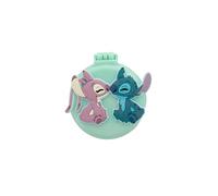 Disney STITCH - Lilo & Stitch - Stitch & Angel - Foldable Hair Brush - Integrated Mirror - Official Product Disney