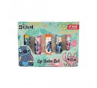 Disney Stitch Lip Balm Set - 5-Pack Tropical Flavored Collection for Hydrating & Moisturising Lips