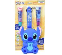 Disney Stitch Lip Gloss Set with Lanyard Keychain Bag, 4 Pieces, Cotton Candy and Watermelon
