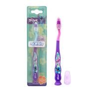 Disney Stitch Little Teeth Toothbrush for Kids with Protection Cap, Soft Rounded Bristles, Comfortable Handle Grip and Suction Cup for Upright Storage for Children Ages 3+