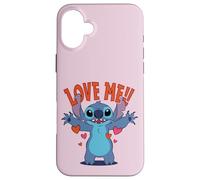 Disney Stitch "Love Me!" Funny Valentine's Day Case for iPhone 16 Plus