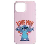 Disney Stitch "Love Me!" Funny Valentine's Day Case for iPhone 16 Pro Max
