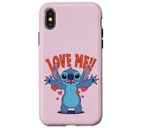 Disney Stitch "Love Me!" Funny Valentine's Day Case for iPhone X/XS