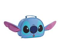 Disney Stitch Lunch Bag for Kids with Insulated Lining Portable Lunch Cooler Bag for School Travel Holidays Trips School Supplies (Blue)