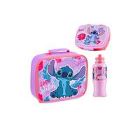 Disney Stitch Kids Lunch Box 3 Piece Set Insulated Lunch Bag Snack Box BPA Free 430ml Water Bottle School Travel Official Merchandise Stitch Gifts