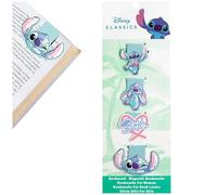 Disney Stitch Magnetic Bookmark Page Holder School University for Kids Teens Women Students Teachers Stocking Fillers Gifts for Readers Xmas Gifts (Blue 4 Pack)