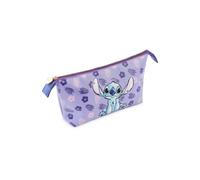 Disney Toiletry Bag for Women and Teens - Cute Travel Accessories, Make Up Bag (Purple Stitch)