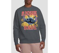 Disney Stitch Movie Aloha Babe Adults Sweatshirt, Charcoal Charcoal