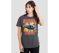 Disney Stitch Movie Aloha Babe Classic T-Shirt, Charcoal Charcoal