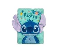 Disney Stitch Notebook for Girls, Plush Notebook Lock and Keys Stationery Set Gift for Girls