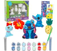 Disney Stitch Paint Your Own Figurines Set for Kids - Bundle with DIY Painting Set Featuring Lilo and Stitch Plus Stickers, More | Paint Your Own Stitch Figures for Girls