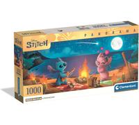 Clementoni Puzzle 1000 pieces Panorama Disney Stitch, Compact Box, Puzzle for Adults 14-99, Made in Italy, 37061