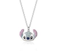 Disney Stitch Pave Necklace Collection - 16" + 3" Adjustable Chain Fashion Jewelry
