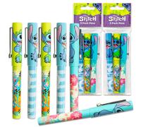 Disney Stitch Pens for Back to School Supplies - Bundle with 6 Pens with Clips for Kids School Supplies Desk Accessories for Boys Girls Students