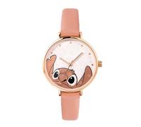 Disney Stitch Pink Analogue Orange Watch LAS5090 | Acotis - Stainless Steel