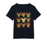 Disney Stitch Plays Dress Up Halloween T-Shirt, Women's Plus, Black, 2X