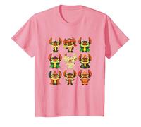 Disney Stitch Plays Dress Up Halloween T-Shirt, Youth, Pink, Small