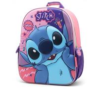 Disney Stitch Preschool Backpack 1 Case | Official Lilo & Stitch Cute Nursery Daypack with Bottle Pockets & Padded Straps | Lightweight 1-Compartment Kindergarten Bag | Lunch Travel Fashion Backpack