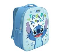 Disney Stitch Preschool Backpack for Kids & Toddlers | Official Lilo & Stitch Cute Nursery Daypack with Bottle Pocket & Padded Straps | Lightweight 1-Compartment Kindergarten Bag