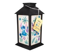 Disney Stitch Printed Solar Lantern, Outdoor Use with Carry Handle, Dusk-to-Dawn Sensor, Officially Licensed | Paladone