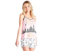 Disney Stitch Pyjamas for Women Teenagers Vest Shorts PJs Set Soft Breathable Summer Loungewear Sleepwear Stitch Gifts (Pink Mary Poppins, M)