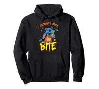 Disney Stitch Scar Costume I Promise I Don't Bite Halloween Pullover Hoodie
