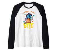 Disney Stitch Scar Costume I Promise I Don't Bite Halloween Raglan Baseball Tee