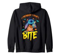 Disney Stitch Scar Costume I Promise I Don't Bite Halloween Zip Hoodie