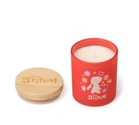 Disney Stitch Plumeria and Lychee Scented Candle 195g - Size: 12.3 x 9.2 x 9.1cm - Peach - Wilko