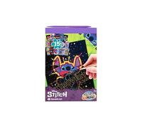 Disney Stitch Scratch Pictures Book A5 for Children Scratch Art Craft Book with 15 Motifs in A5 Format Includes Wooden Scratch Pen Rainbow Colour Effect Creative Set from 3 Years