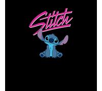 Disney Stitch Script Unisex T-Shirt - Black - 4XL