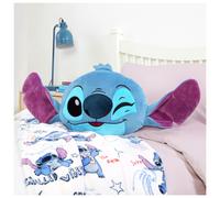 Disney Stitch Shaped Cushion - Blue - 48x32cm