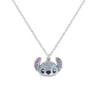 Disney STITCH SILVER PLATED NECKLACE WITH STONE SET PENDANT