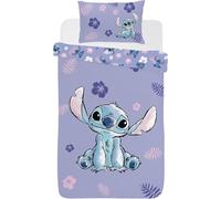 Disney Stitch Single Bed Cover Bedding Set Lilac Kids Bedroom Accessories