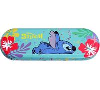 Disney Stitch Small Beauty Tin | Children's Make-Up Set with Eyeshadow & Lip Gloss - Makeup Box in Cheeky Stitch Design for Creative Looks