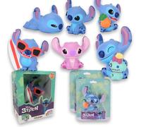 Disney Stitch Squishy Funny Box Collectible Figures in Maxi Version, 13 cm, Set of 2, Soft Squeeze Toys