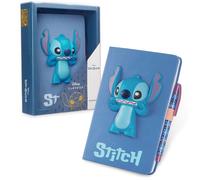 Disney Stitch Squishy Notebook With Pen in Blue Disney Blue