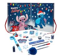 Disney Stitch Stationery Advent Calendar for Kids, 24 Days | Officially Licensed Monthly Countdown 2026 Calendar Gift, Fun Themed Washi Tapes, Pens, Notepad, Ruler, Keyring & More