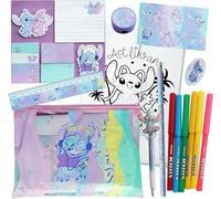 Disney Stitch Stationery Set - Lilo and Stitch Stationery - Stitch Colouring Set - Pencil Case for Kids, Perfect Back-to-School Supplies and Creative Fun