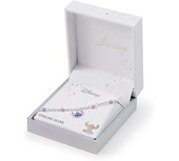 Disney Stitch Sterling Silver Pink & Blue Charm Bracelet