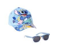 Disney Stitch Sunglasses and Hat for Girls, Stitch Design Sunglasses, UV Protection, Kids Summer Hat for Kids, multicoloured, 1 Month