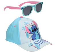 Disney Stitch Sunglasses & Baseball Cap | Kids Accessories Set Summer Lightweight Sun Hat & UV400 Sunglasses for Beach Holiday | Stitch Fans Gift