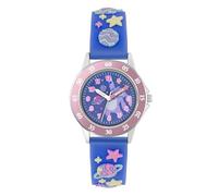 Disney Stitch Time Teacher Purple Galaxy Strap Analogue Watch LAS9020