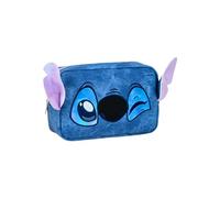 Disney Stitch Toiletry Bag, Beauty Set Stitch Design Denim Travel Bag Gift for Girls, Women and Teens